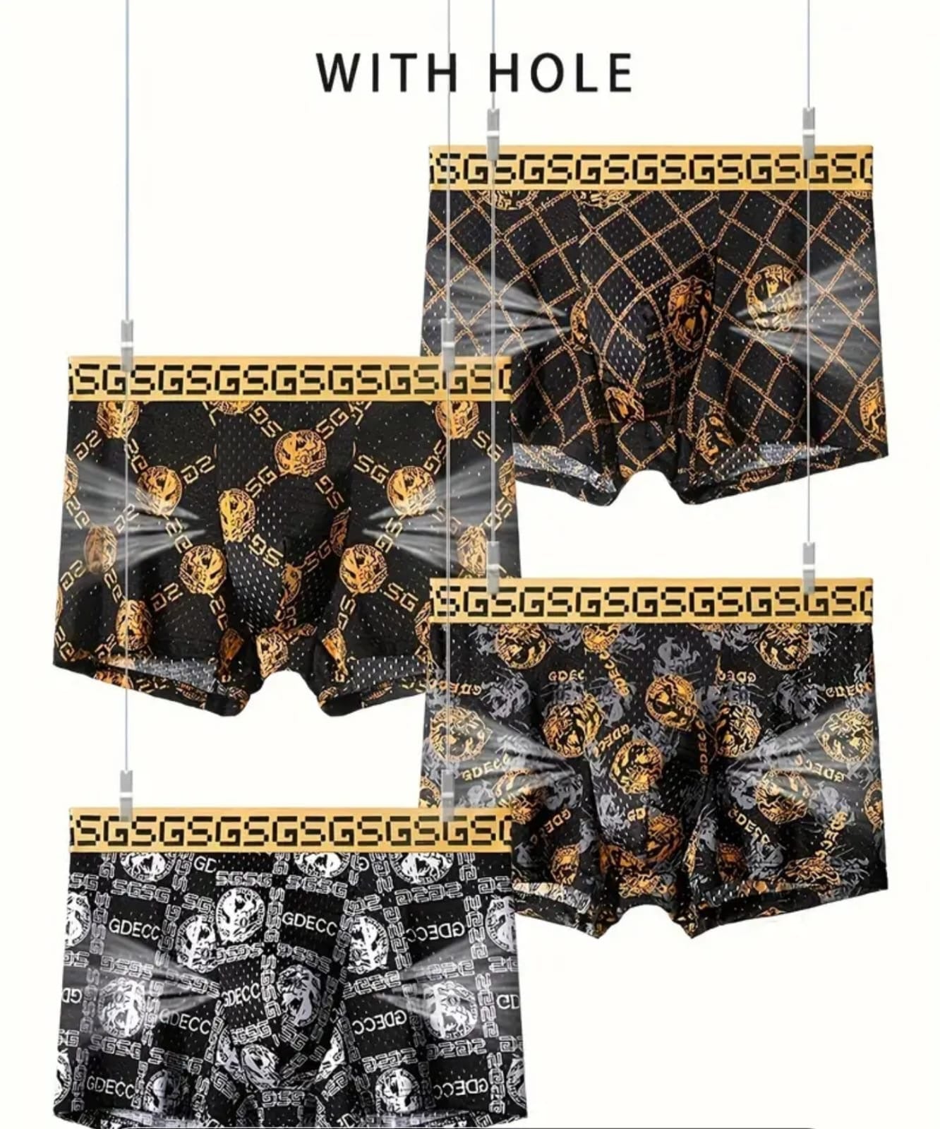 S25-48 Box (4 Pieces) Breathable Underwear with Mesh