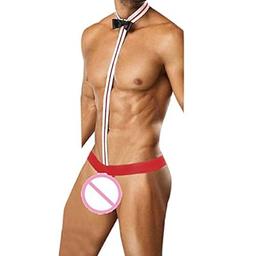 Men's Mankini Beach Swimwear Suspender Thong Waiter Borat